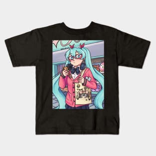 Hatsune Miku fan Kids T-Shirt